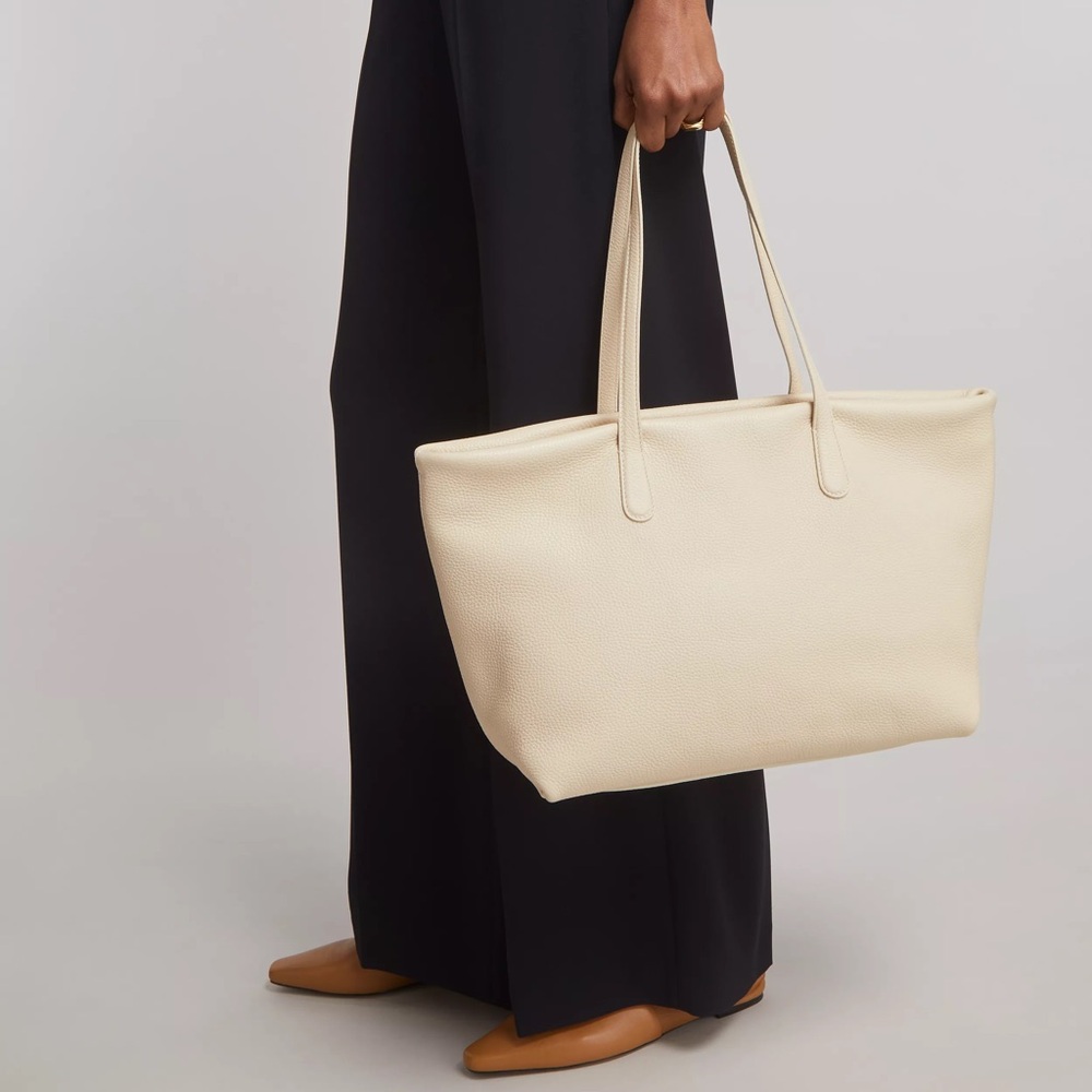 Mansur Gavriel Everyday Zip Pebbled-Leather Tote Bag - Picture 5 of 6